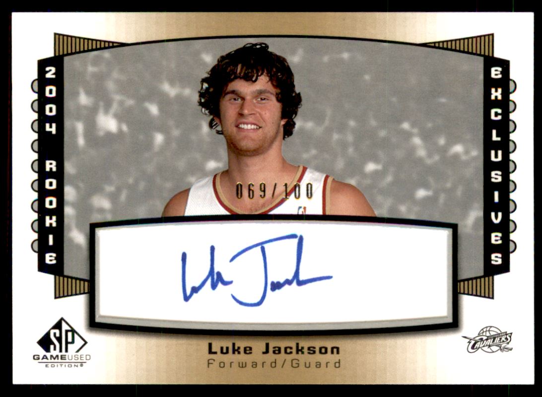 2004-05 SP Game Used Rookie Exclusive Autographs #RE28 Luke Jackson
