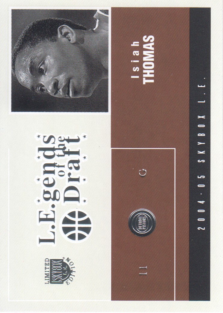 2004-05 SkyBox LE Legends of the Draft #10 Isiah Thomas