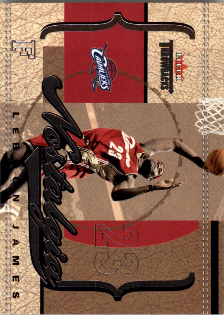 2004-05 Fleer Throwbacks Nostalgia #6 LeBron James/2003