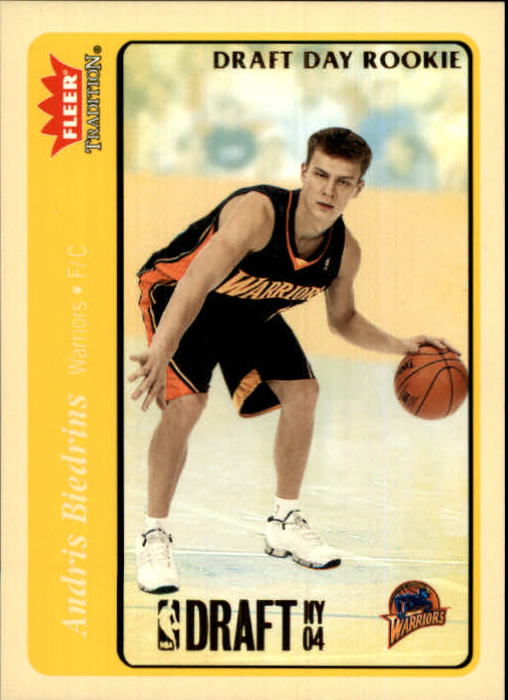 2004-05 Fleer Tradition Draft Day Rookies #231 Andris Biedrins