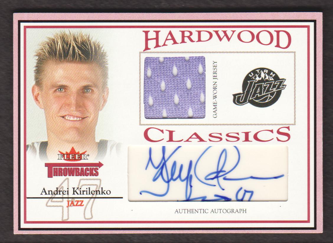 2004-05 Fleer Throwbacks Hardwood Classics Jerseys Autographs #AK Andrei Kirilenko/249