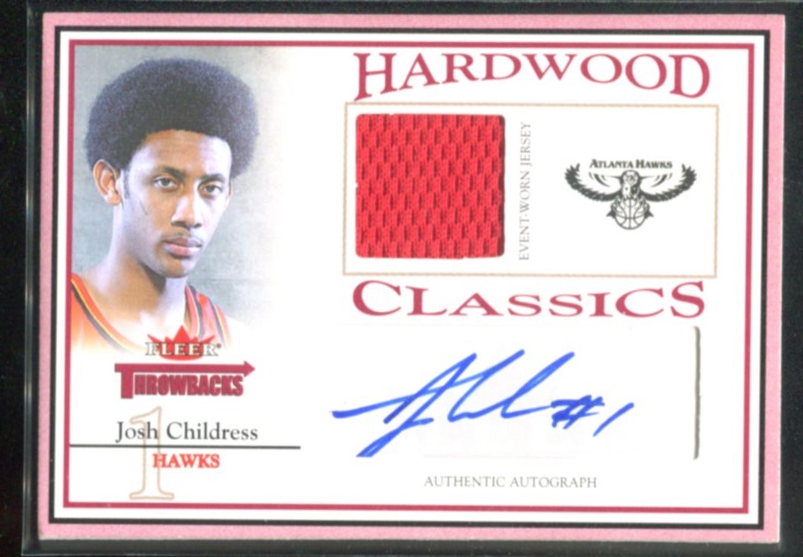 2004-05 Fleer Throwbacks Hardwood Classics Jerseys Autographs #JC Josh Childress/249