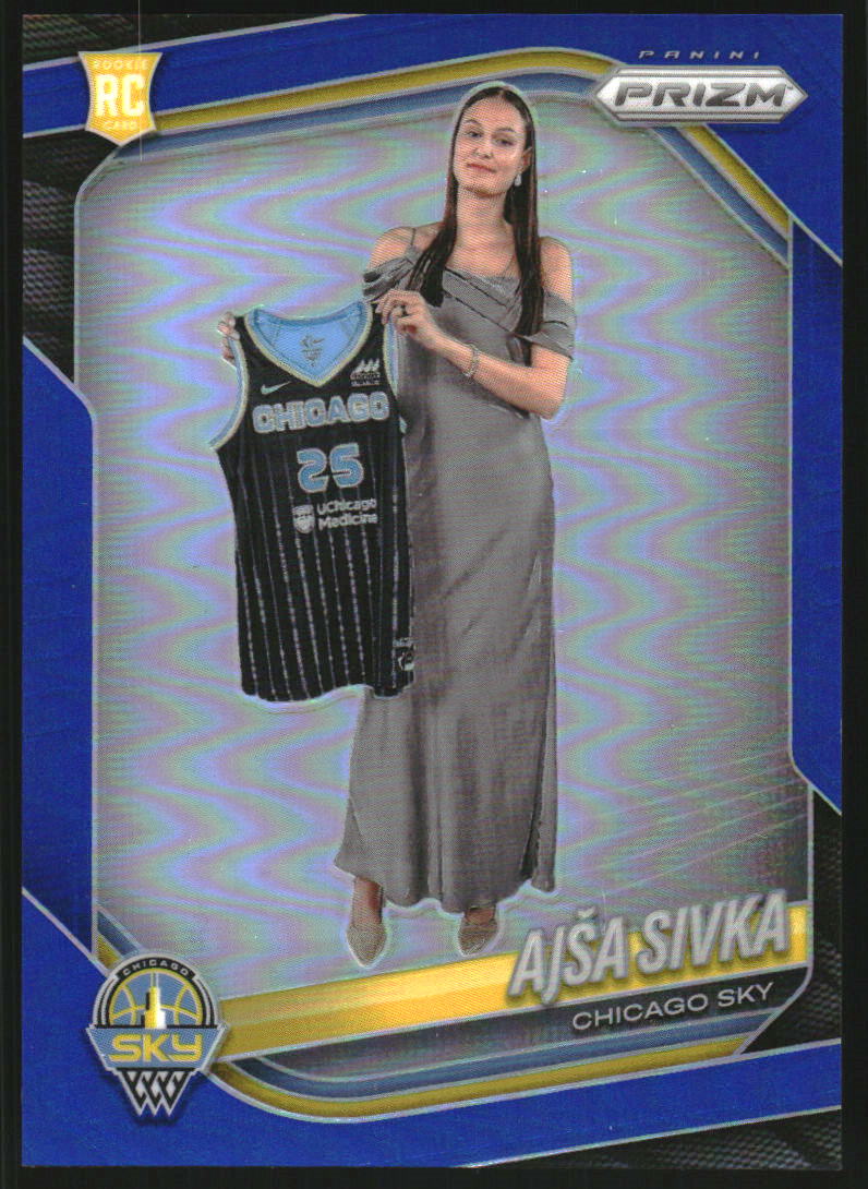 2025 Panini Prizm WNBA Prizms Blue #85 Ajsa Sivka /199