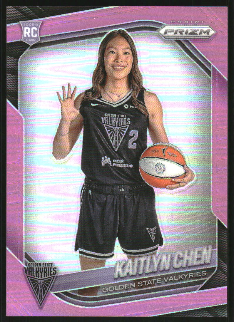 2025 Panini Prizm WNBA Prizms Pink #143 Kaitlyn Chen /175