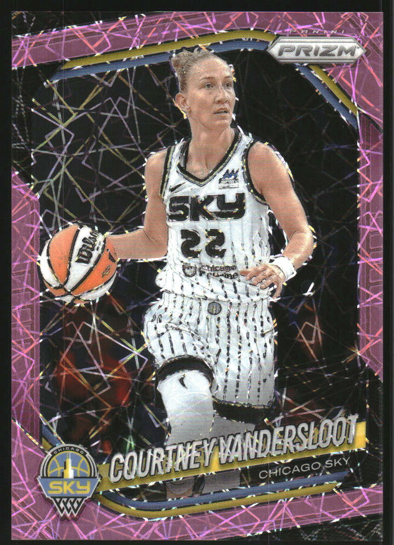 2025 Panini Prizm WNBA Prizms Pink Velocity #124 Courtney Vandersloot /79