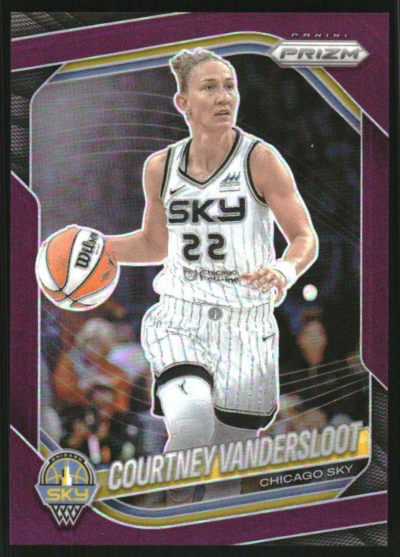 2025 Panini Prizm WNBA Prizms Purple #124 Courtney Vandersloot /149