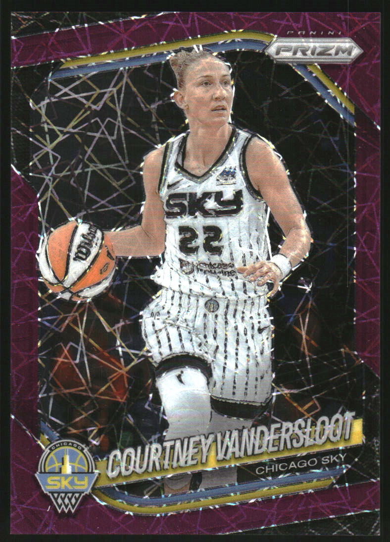 2025 Panini Prizm WNBA Prizms Purple Velocity #124 Courtney Vandersloot /59