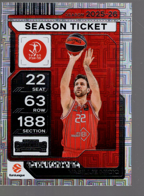 A7462- 2025-26 Panini Contenders EuroLeague Bk Cards -You Pick- 15