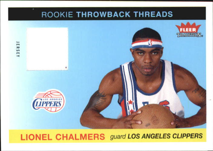 2004-05 Fleer Tradition Rookie Throwback Threads Jerseys #21 Lionel Chalmers