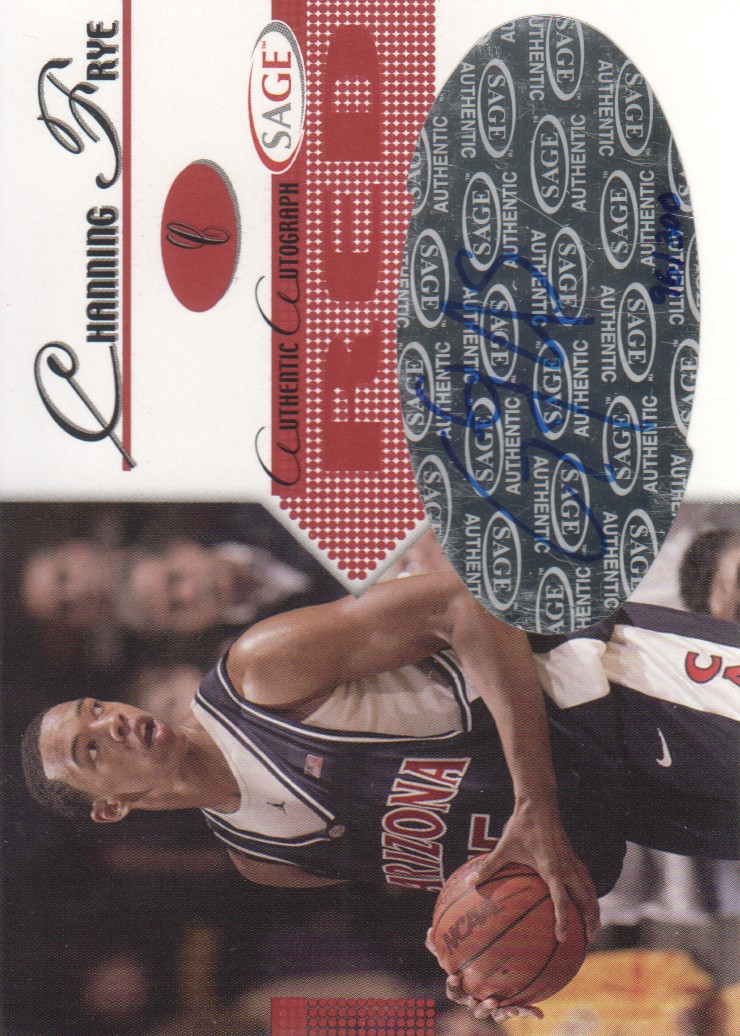 2005 SAGE Autographs Red #A7 Channing Frye/300