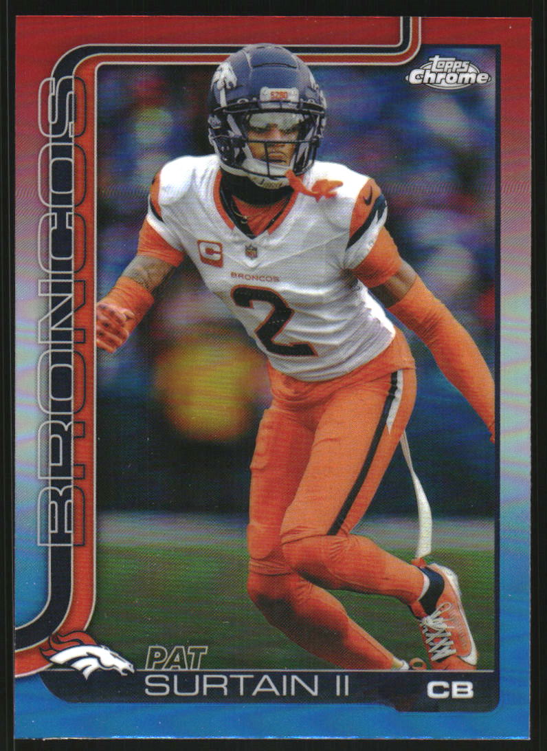2025 Topps Chrome Red White and Blue Refractors #93 Pat Surtain II