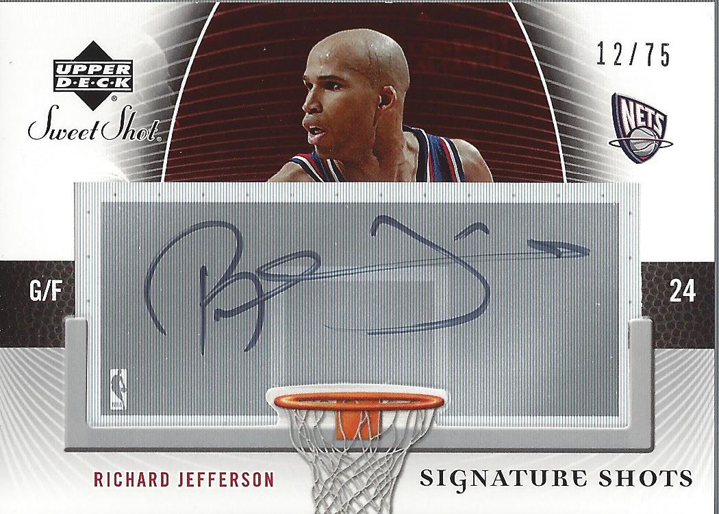 2005-06 Sweet Shot Signature Shots Acetate #RJ Richard Jefferson/75