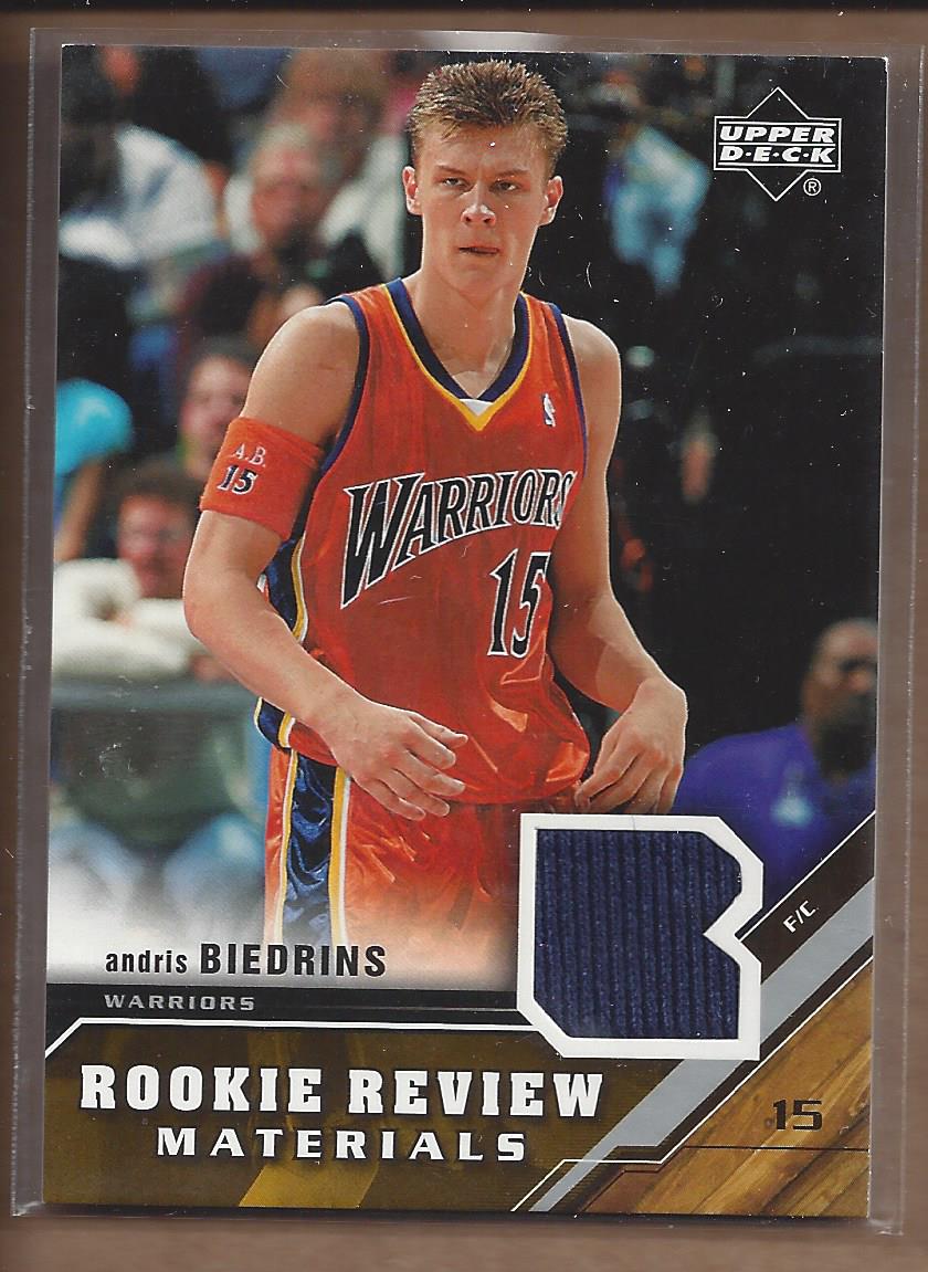 2005-06 Upper Deck Rookie Review Materials #AB Andris Biedrins