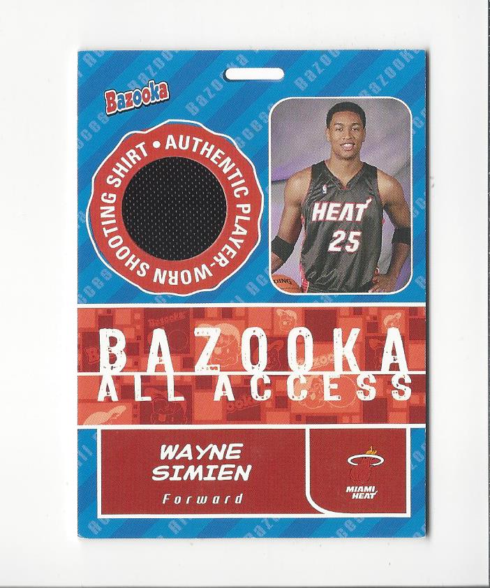 2005-06 Bazooka All-Access Relics #WS Wayne Simien