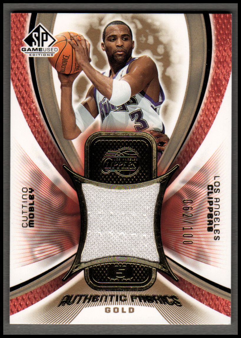 2005-06 SP Game Used Authentic Fabrics Gold #CU Cuttino Mobley