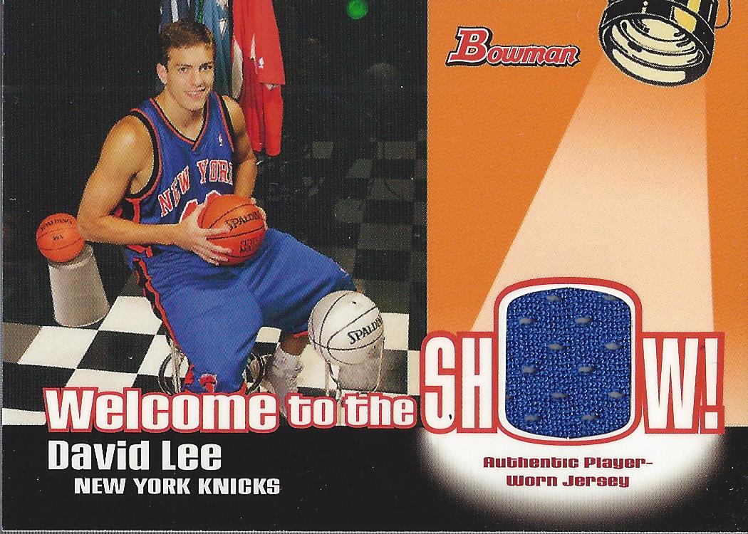 2005-06 Bowman Welcome to the Show Relics #DL David Lee