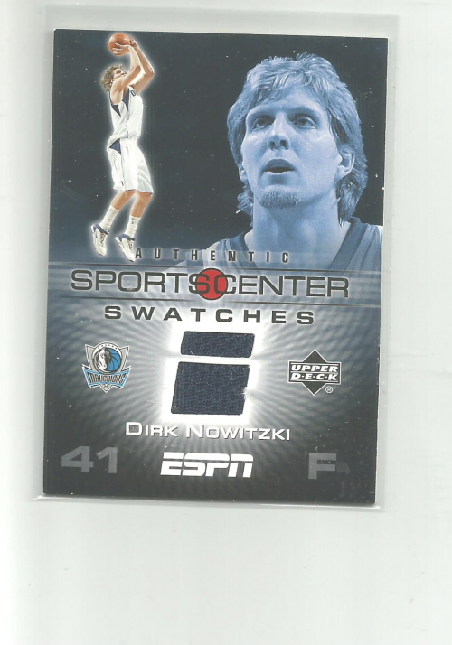 2005-06 Upper Deck ESPN Sports Center Swatches #DN Dirk Nowitzki