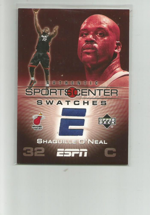 2005-06 Upper Deck ESPN Sports Center Swatches #SO Shaquille O'Neal