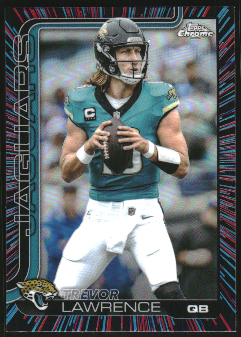 2025 Topps Chrome Neon Pulse Refractors #138 Trevor Lawrence /400