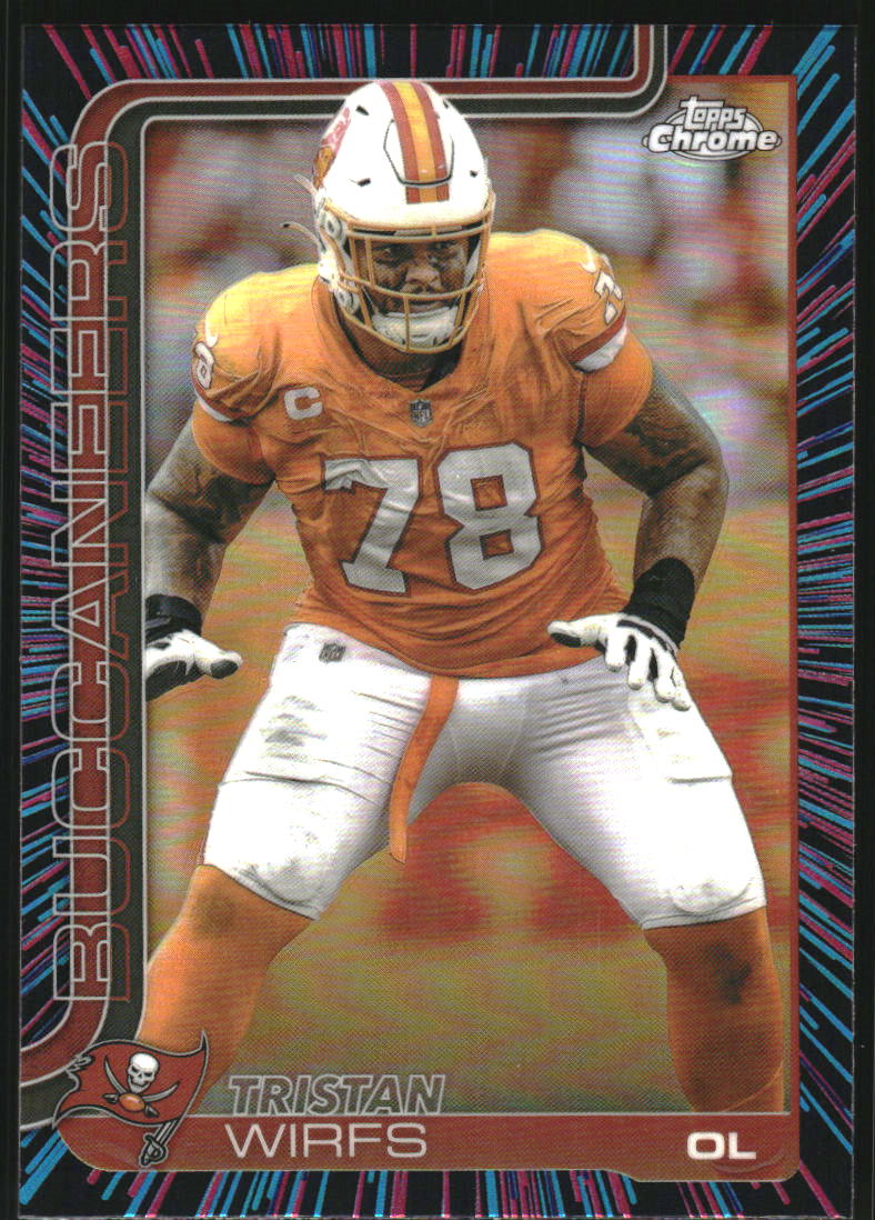 2025 Topps Chrome Neon Pulse Refractors #287 Tristan Wirfs /400