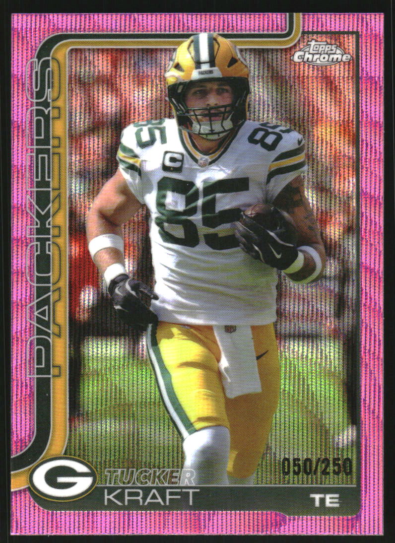2025 Topps Chrome Pink Wave Refractors #108 Tucker Kraft /250