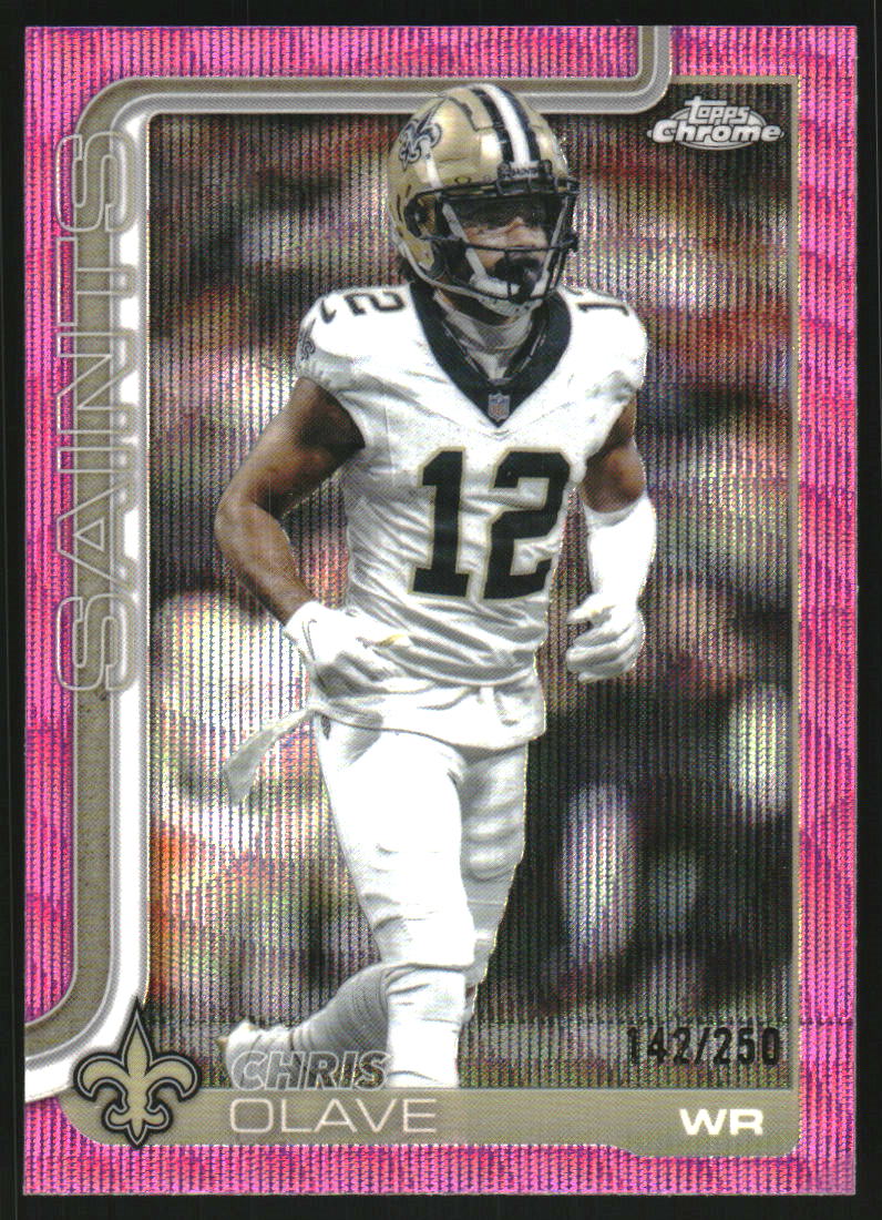 2025 Topps Chrome Pink Wave Refractors #216 Chris Olave /250
