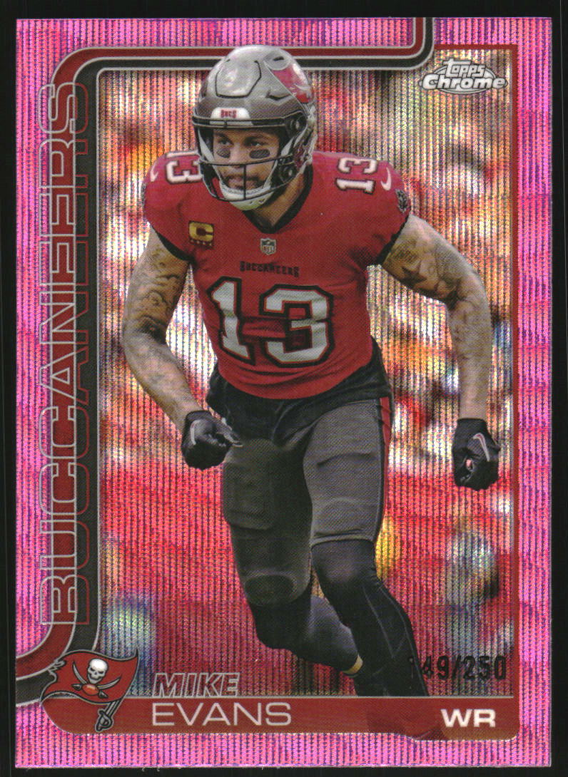 2025 Topps Chrome Pink Wave Refractors #282 Mike Evans /250