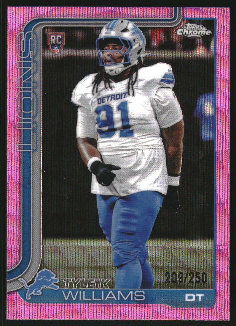 2025 Topps Chrome Pink Wave Refractors #364 Tyleik Williams /250