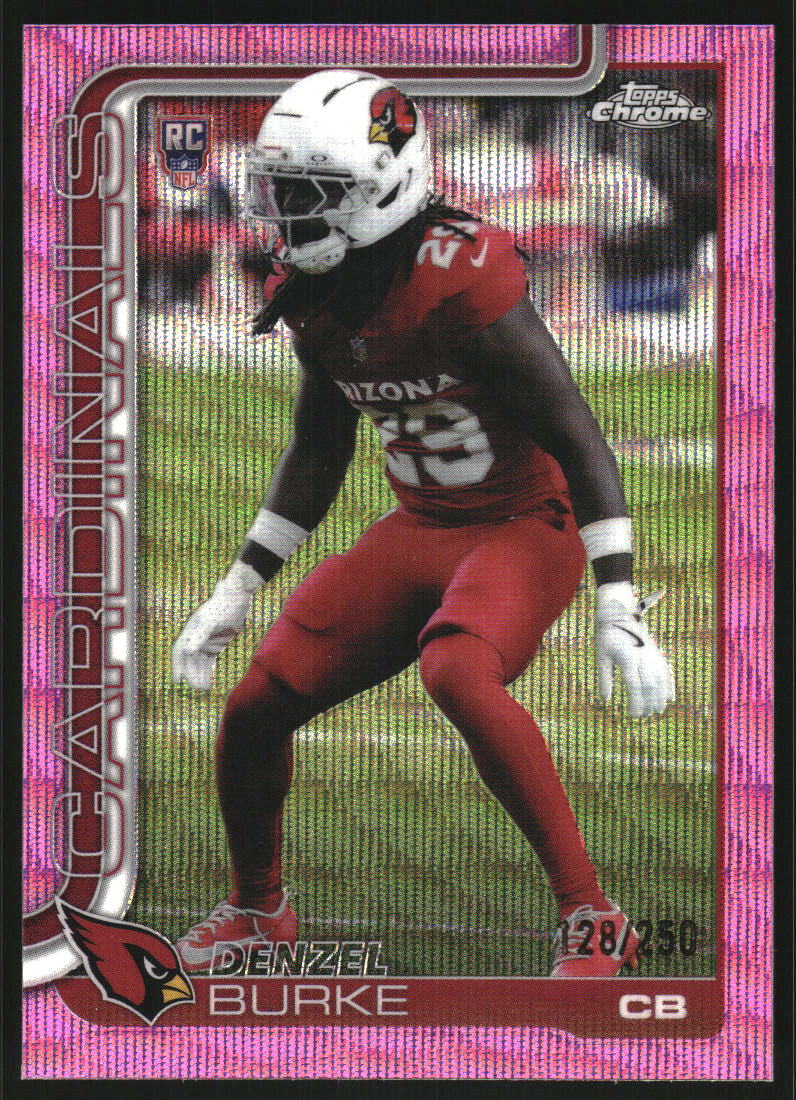 2025 Topps Chrome Pink Wave Refractors #368 Denzel Burke /250