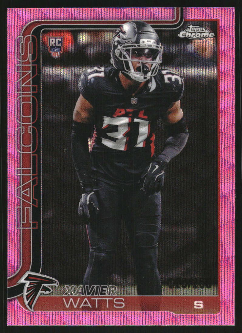 2025 Topps Chrome Pink Wave Refractors #393 Xavier Watts /250
