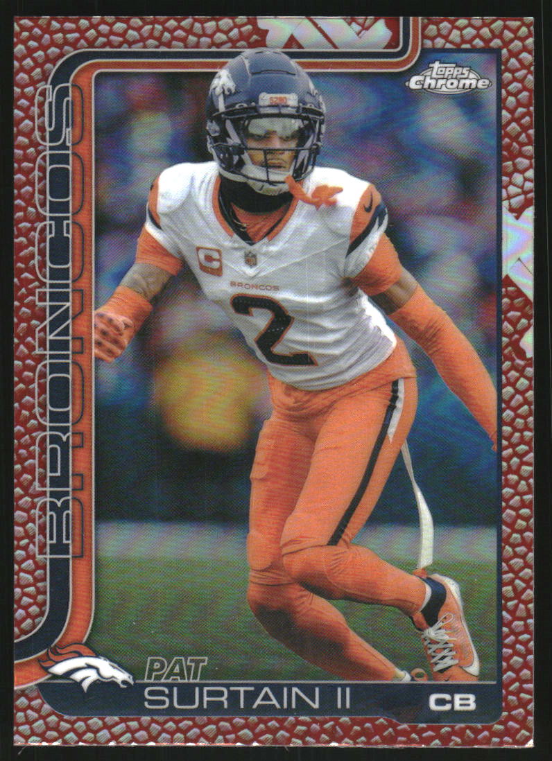2025 Topps Chrome Football Leather Refractors #93 Pat Surtain II