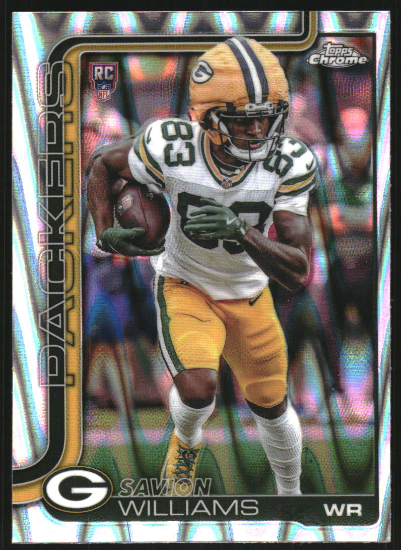 2025 Topps Chrome Ray Wave Refractors #340 Savion Williams