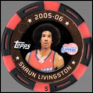 2005-06 Topps NBA Collector Chips Red Foil #94 Shaun Livingston