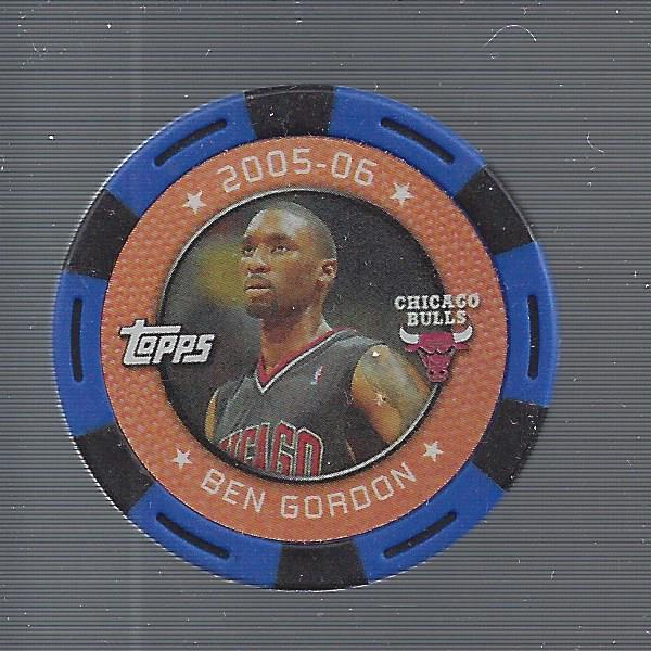 2005-06 Topps NBA Collector Chips Blue #19 Ben Gordon