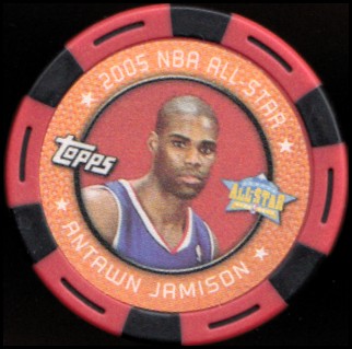 2005-06 Topps NBA Collector Chips Red #25 Antawn Jamison