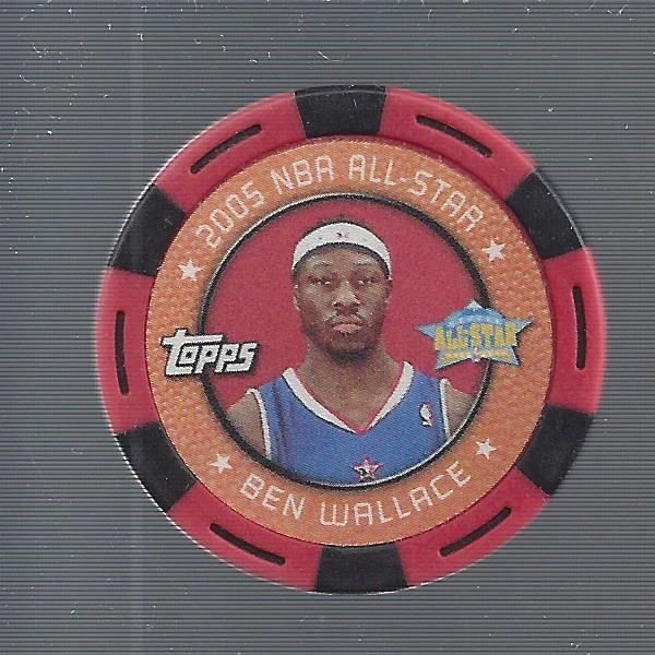 2005-06 Topps NBA Collector Chips Red #30 Ben Wallace