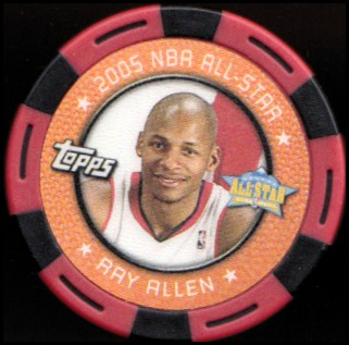 2005-06 Topps NBA Collector Chips Red #31 Ray Allen