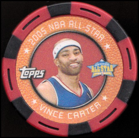 2005-06 Topps NBA Collector Chips Red #43 Vince Carter