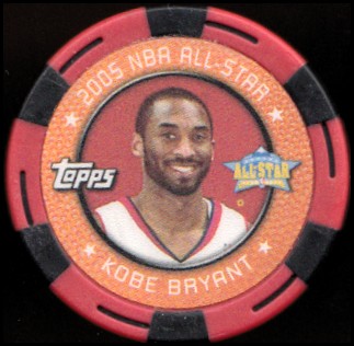 2005-06 Topps NBA Collector Chips Red #44 Kobe Bryant