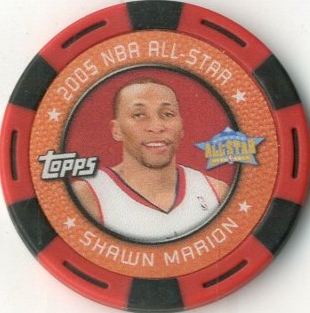 2005-06 Topps NBA Collector Chips Red #50 Shawn Marion