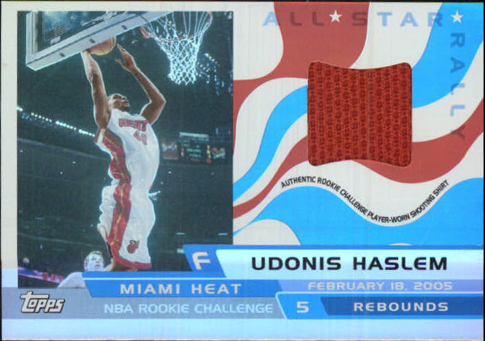 2005-06 Topps Big Game All-Star Rally Relics #UH Udonis Haslem RC Chall Shirt
