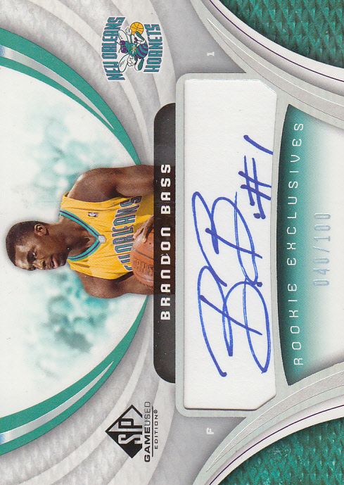 2005-06 SP Game Used Rookie Exclusive Autographs #BB Brandon Bass