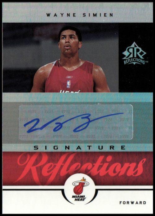 2005-06 Reflections Signatures Red #WS Wayne Simien/100