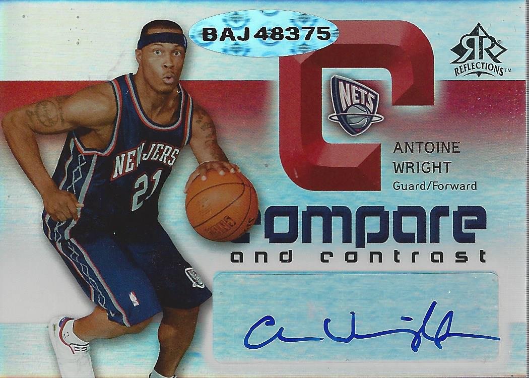 2005-06 Reflections Compare and Contrast Autographs #WW Antoine Wright/Martell Webster back image