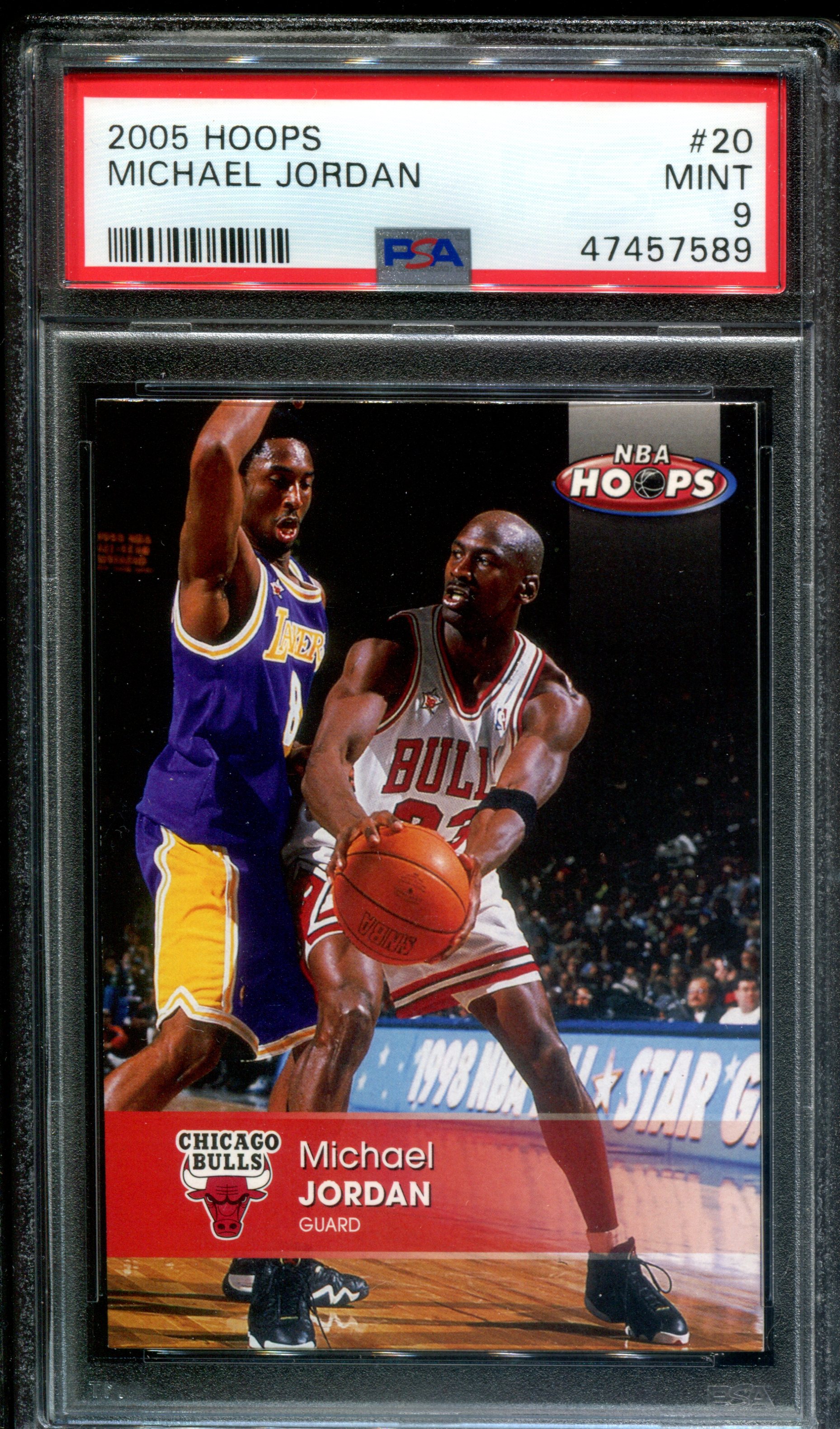 2005-06 Hoops #20 Michael Jordan - GRADED PSA 9 MINT (Kobe Bryant