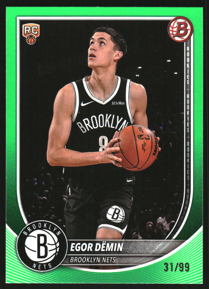 2025-26 Bowman Green Border #8 Egor Demin /99