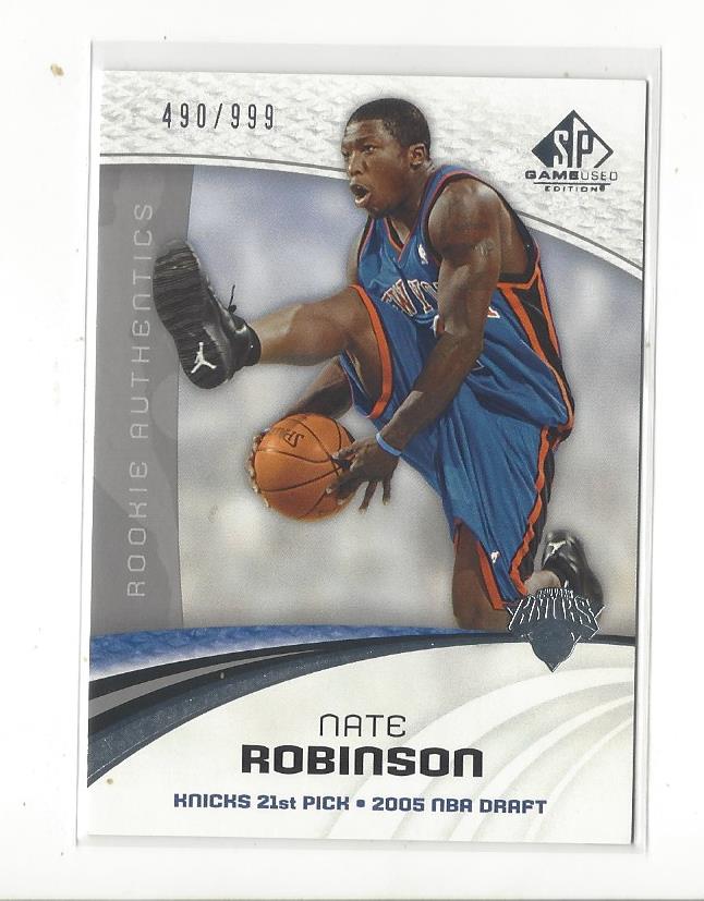 2005-06 SP Game Used #113 Nate Robinson RC