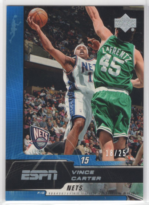 2005-06 Upper Deck ESPN 25th Anniversary #52 Vince Carter /25