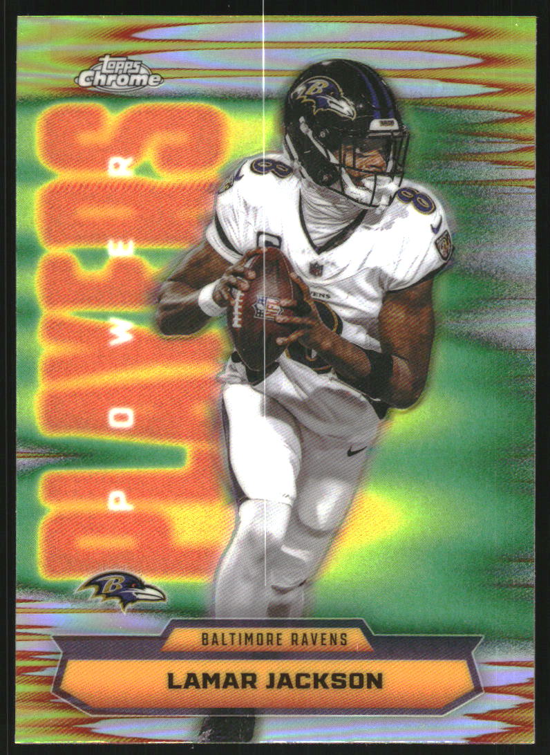 2025 Topps Chrome Power Players Refractors #PP1 Lamar Jackson