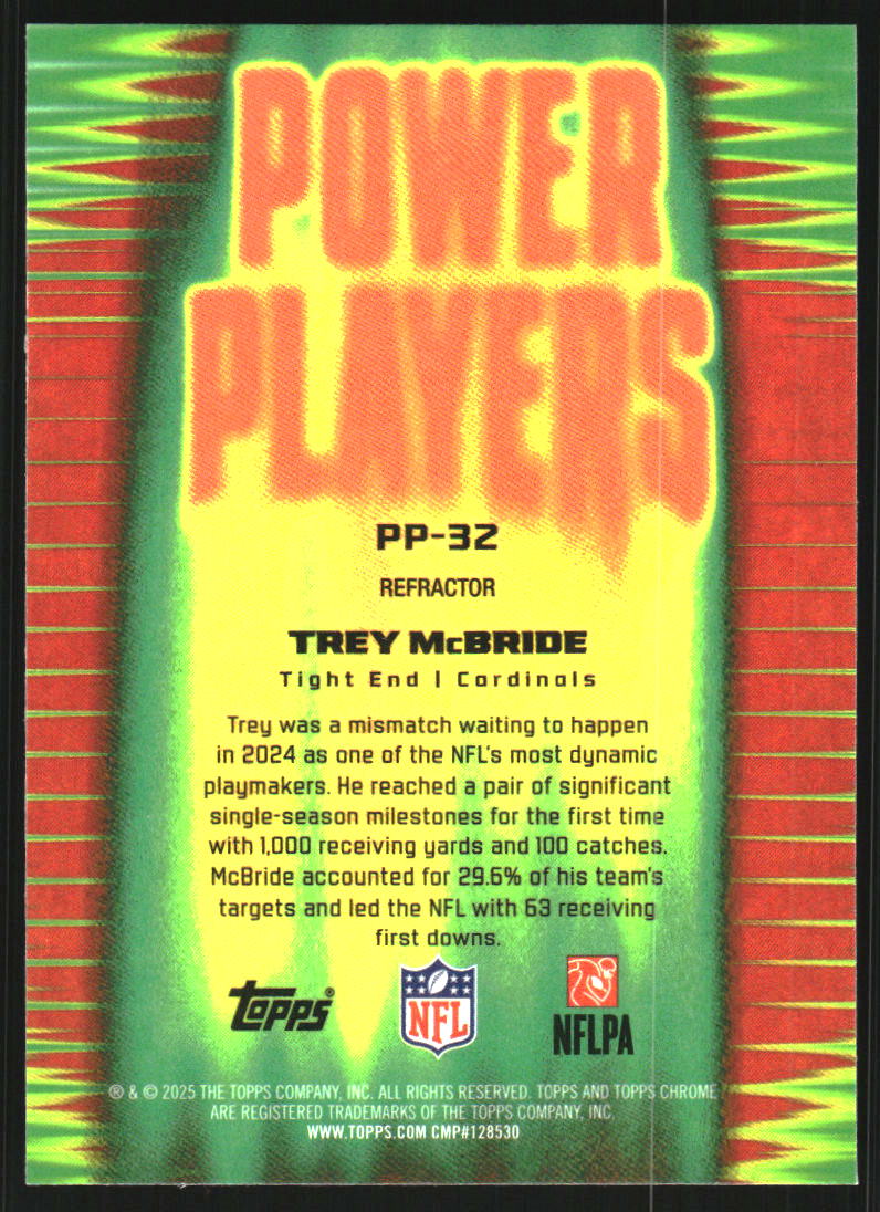 2025 Topps Chrome Power Players Refractors #PP32 Trey McBride